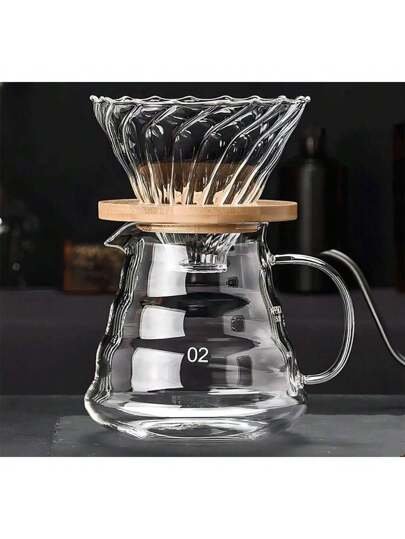 ابريق قهوة زجاجي